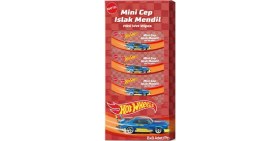 Resim Dunai Hot Wheels Islak Mini Cep Mendili 8'li 