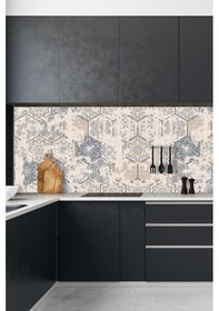 Resim MSticker Mutfak Tezgahı Arası Folyo Kaplama (Laminasyonlu) Mozaik Desen 