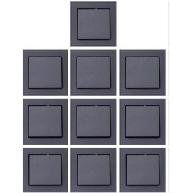 Resim Grano Füme Anahtar Çerçeve Dahil 10'lu Paket 