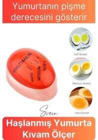 Resim Dublör Yumurta Zamanlayıcı Göstergeli Egg Timer Pişirme Haşlama Süresi Kıvam Ayarlama Aparatı 