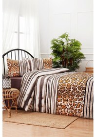 Resim Senja Çift Kişilik Soft Life Saten Nevresim Takımı Renkli 