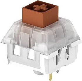 Resim Kailh Box Kahverengi Anahtarlar Mekanik Oyun Klavyesi için 3 Pin Plaka Montajlı/RGB/SMD Su Geçirmez MX Kol Anahtarı (72 adet Kahverengi Anahtar) 