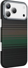 Resim Apple iPhone 17 Pro ile Uyumlu Kılıf, Magsafe Şarj Özellikli, Ultra Slim, Aramid Karbon Fiber Kevlar, Şafak 