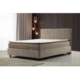 Resim Minar 90X190 Safir Baza Başlığı Pedli Yatak Seti 