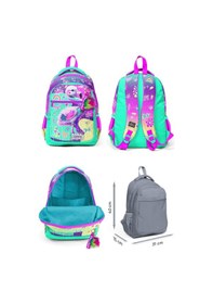 Resim Coral High Pembe Su Yeşili Flamingo Desenli Kız Çocuk İlkokul Çantası ve Günlük Sırt Çantası 