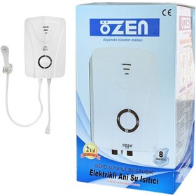Resim Özen Elektrikli 8 Emniyetli Ani Su Isıtıcı Şofben 