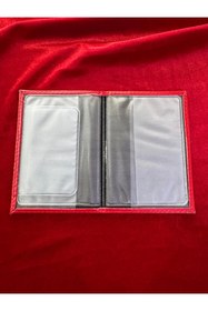 Resim ATTA PAZARLAMA Kabartmalı Pleksi Deri Kırmızı Ds Automobiles Markalı Ruhsatlık, Ruhsat Kılıfı, Ruhsat Cüzdanı 