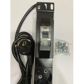 Resim Matra Networks PDU 6'lı Alüminyum Sigortalı Rack Kabinet Tipi Grup Priz 