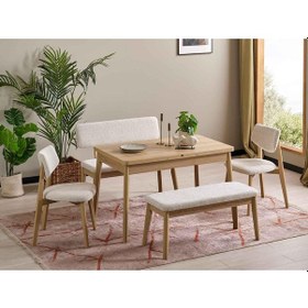 Resim Pars Mutfak Masa Takımı Beyaz 