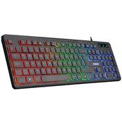 Resim KB-120 Sleek USB Gökkuşağı Aydınlatmalı Q Gaming Oyuncu Klavyesi Everest