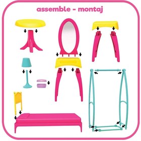 Resim Doğan Oyuncak Dünyası Linda'nın Yatak Odası - Yatak Odası Oyuncak - Yatak Odası Seti - Barbie Yatak Odası 