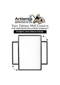 Resim Duvara Monte Beyaz Yazı Tahtası 45x60 Cm Mdf 1 Adet Laminant Yazı Tahtası Mdf Çerçeveli Askılı Okul Ofis Büro 