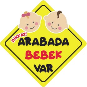 Resim Byken arabada bebek var 