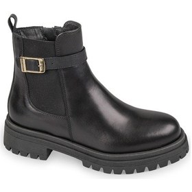 Resim Bot Kadın 49190 Valleverde Calz.donna Polacco Nappa Nero Null Siyah 