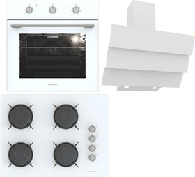 Resim Beyaz Ankastre Set (BO O6435C W - BH P7144C W - CH S6532C WW) 