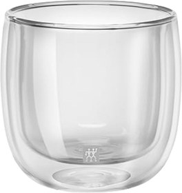 Resim HERŞEYBURDAMODA Zwilling Sorrento Çift Camlı 2'Li Çay Bardağı Seti, Şeffaf, 240 Ml 