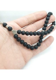 Resim Sertifikalı Doğal Taş Mat Oniks Taşı 8 Mm Tesbih 