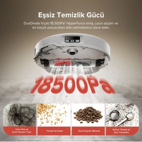 Resim Roborock Qrevo Curv Akıllı Robot Süpürge Beyaz 