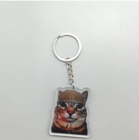 Resim Cloud011 Siyah Kedi Çığlık 3cm Telefon Kolyesi Anahtarlık Kedi Köpek Mask Tasarım 