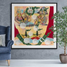 Resim Dream Bubbles 2 - 110x110 / Sadece Baskı (Rulo Halde) / - 