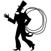 Resim İp Cambazı Folyo Sticker 50cm Uzunluk Siyah 