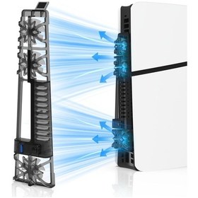 Resim Jys-p5175 Ps5 İnce Ana Bilgisayar İçin Optik Sürücü / Dijital Sürüm Evrensel Rgb Renkli Işık Soğutma Fanı İle 