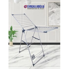 Resim CC-070 Salvador Full Alüminyum Kalın Borulu Çamaşır Kurutma Askısı 