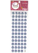 Resim Sticker Nazar Boncuğu 1 CM 59 Adet Sticker 1 Paket 