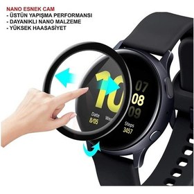 Resim Samsung Uyumlu Galaxy Watch Active 2 44Mm Ekran Koruyucu Nano Esnek Cam 