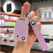 Resim TPU Araba Anahtar Kılıfı, Flip Anahtar Kabuğu ile Anahtar Zinciri, VW Golf 7, MK7, Tiguan, Passat, Şkoda, Octavia, Kodiaq, Karoq, Seat, Ateca, Leon için Evrensel Uyumluluk - Araç İç Aksesuarı 