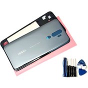Resim Tkgz Oppo A9 2020 Kasa Arka Pil Batarya Kapağı Siyah 