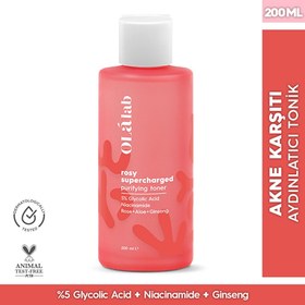 Resim Olalab Akne, Siyah Nokta ve Leke Karşıtı Aydınlatıcı Sıkılaştırıcı %5 Glikolik Asit Tonik 200 ml 