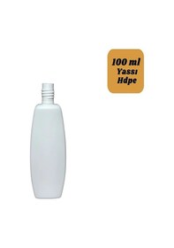 Resim 100 Cc Yassı Hdpe Şişe Kapak Dahil Aseton, Solüsyon, Kimyasal Ve Kozmetik Kullanımı Için Dayanıklı Boş Plastik Şişe 100 Adet Şeffaf 