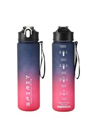 Resim 1 Adet Büyük Kapasiteli Spor Su Şişesi Sızdırmaz Renkli Plastik Bardak İçme Purple Red 750-800ml Purple Red 