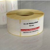 Resim 40X40 Termal Etiket Rulo Barkod Etiket Kalite Barkod 