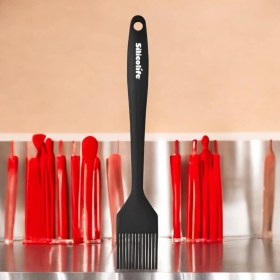 Resim Silicolife Silikon Küçük Fırça | Yumurta Fırçası-Kırmızı 