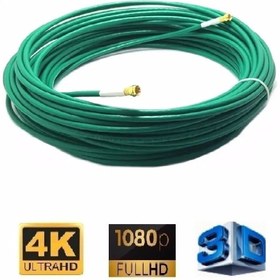 Resim ANKTEK 30 Metre Gold Uçlu 64 TEL Rg6/U4 Uydu Anten Kablosu 3D 4K Full HD 1080 Uyumlu "Hazır Tak Kullan" 