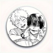 Resim 1 adet Anime Karikatür Karakter Yuvarlak Pin Badji - Paslanmaz Çelik ve Plastik, Erkekler, Kadınlar, Arkadaşlar, İş Arkadaşları, Sırt Çantaları, Şapkalar için Moda Aksesuarı - Eğlenceli ve Trendi Hediye Fikri, Anime Aksesuarları, Detaylı İllüstrasyon, Dayanıklı Pin 