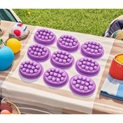 Resim 1 adet 9'lu Silikon Masaj Fırçası - El Yapımı Sabun, Plaster ve Kekler için Oval Fırça Kalıbı - Dayanıklı, Kolay Temizlenebilir, DIY El Sanatları ve Fırın için Mükemmel, Sabun Yapımı Malzemeleri 
