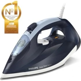 Resim 7000 Serisi Buharlı Ütü - 2800W, Steamglide Plus Taban, 250 G Güçlendirme, 50 G/dk Sürekli Buhar, Otomatik Kapanma, Hızlı Kireç Temizleme (DST7030/20) 
