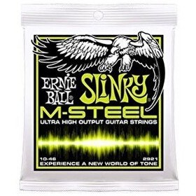 Resim Ernie Ball P02921 M-Steel Regular Slinky 0.10 - 0.46 Elektro Gitar Teli 