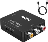 Resim ABLEWE RCA to HDMI Adaptörü, RCA HDMI 1080P Mini AV'den HDMI Kompozit CVBS Video Ses Desteği, PC/Laptop/Xbox/PS4/PS3/TV/STB/VCR için PAL/NTSC DVD Kamera 
