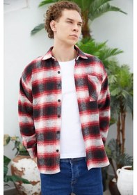 Resim Erkek Kırmızı Oduncu Gömlek Çok Renkli 