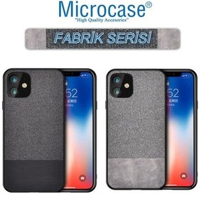 Resim Microcase Apple Uyumlu iPhone 11 Fabrik Serisi Kumas & Deri Desen Kilif 400601760 