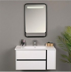 Resim Kobos Linear 100 Cm Banyo Dolabı Seti Bianco Beyaz 