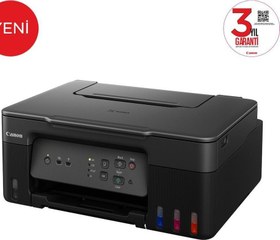 Resim Canon Pixma G3430 Siyah Wi-Fi + Tarayıcı + Fotokopi Renkli Çok Fonksiyonlu Tanklı Mürekkep Püskürtmeli Yazıcı 