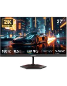 Resim Gamebooster GB-27F180QF 27" 180Hz Fast IPS 0.5ms Mprt 2k Qhd 2xhdmı+2xdp Rgb Flat Gaming Monitör 