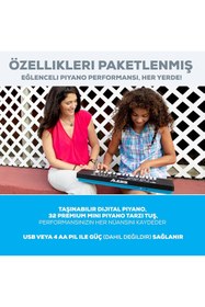 Resim Hype Store Alesis Melody 32 - Taşınabilir 32 Tuşlu Dijital Piyano Klavye, Dahili Hoparlör, 300 Entegre Ses, 40 