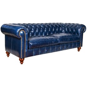 Resim 3A Mobilya Blue Gerçek Deri Chesterfield 230X90X80 CM 