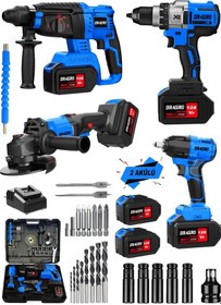 Resim Dragro 128 V 4'lü Set M Kırıcı Delici Somun Taşlama 